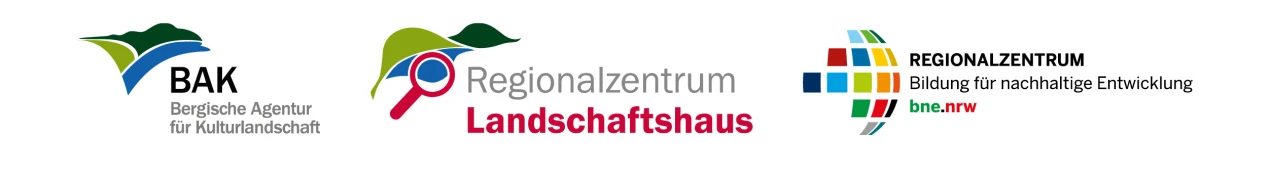 Kombilogo Bergische Agentur für Kulturlandschaft, Regionalzentrum Landschaftshaus und Regionalzentrum BNE